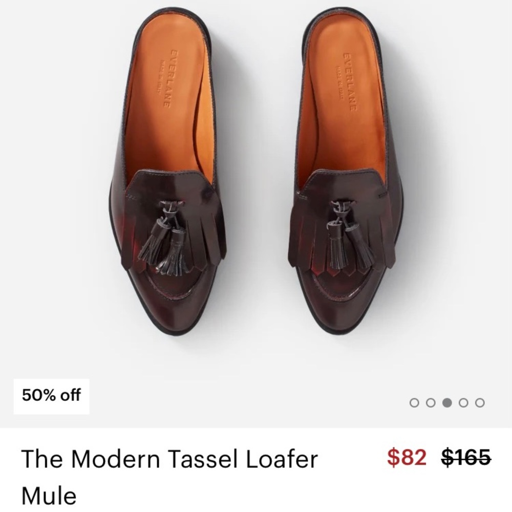 Everlane Tassel Loafer Mule